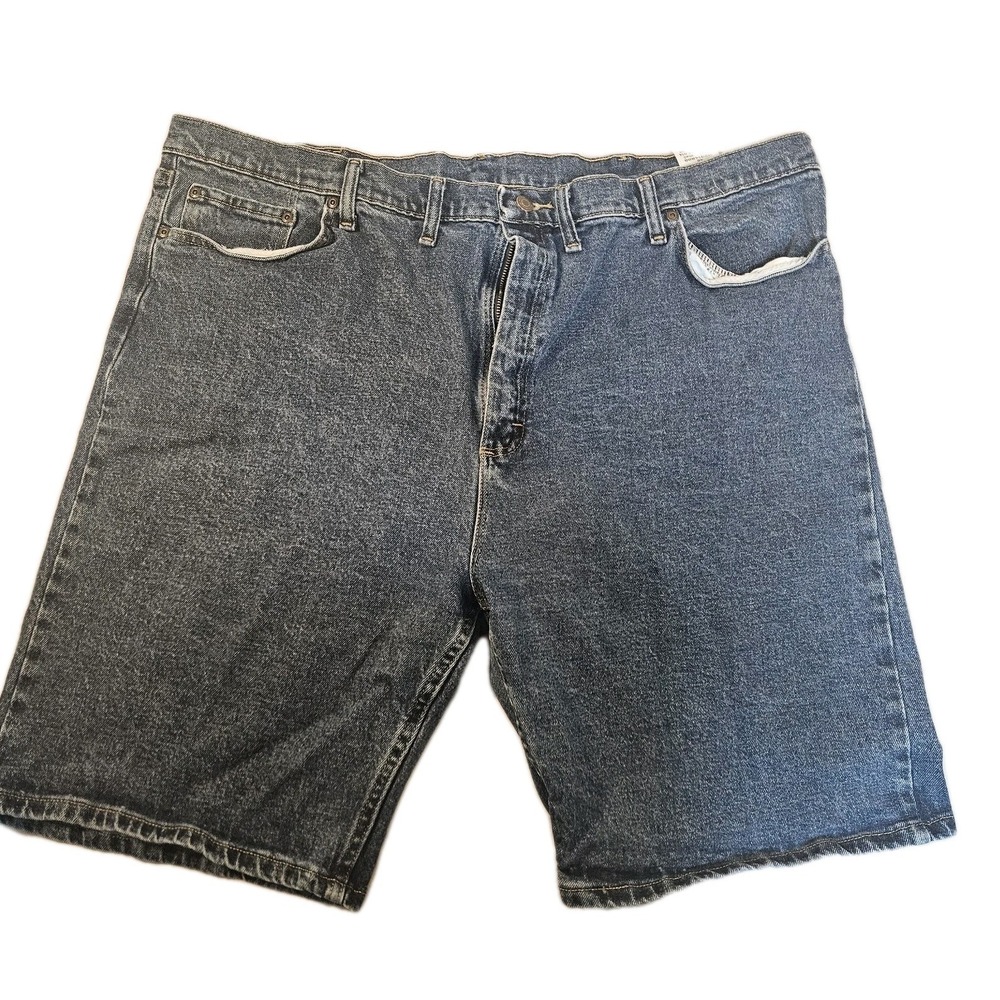 Wrangler Premium Denim Shorts Men's 46 Blue Stretch Casual Big Size